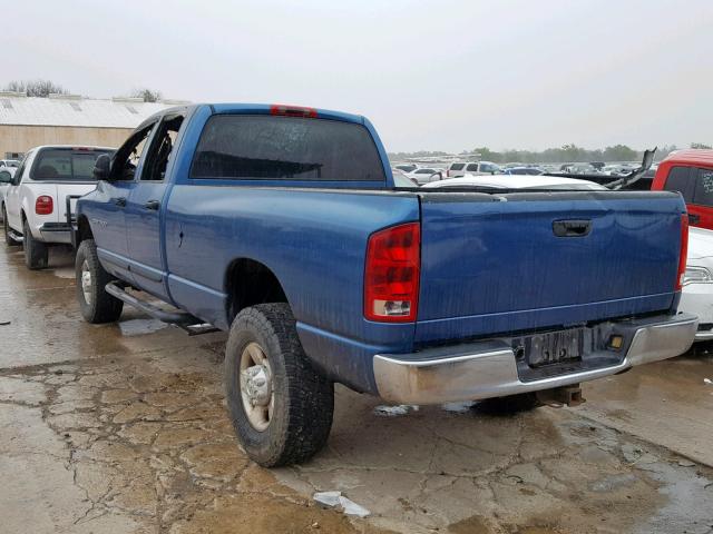 3D7KU28C14G184055 - 2004 DODGE RAM 2500 S 蓝色 照片 3