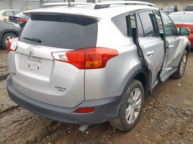 2T3DFREV7FW332983 - 2015 TOYOTA RAV4 LIMIT SILVER photo 4