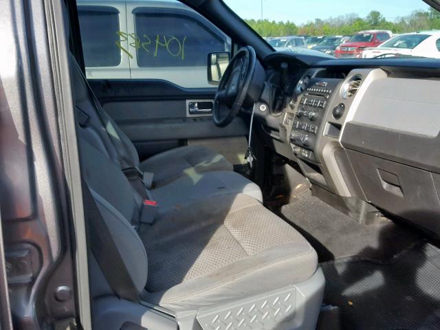 1FTFW1CF6BFC93773 - 2011 FORD F150 SUPER GRAY photo 5