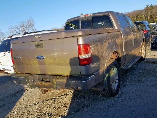 1FTPW14524KB76678 - 2004 FORD F150 SUPER BROWN photo 4