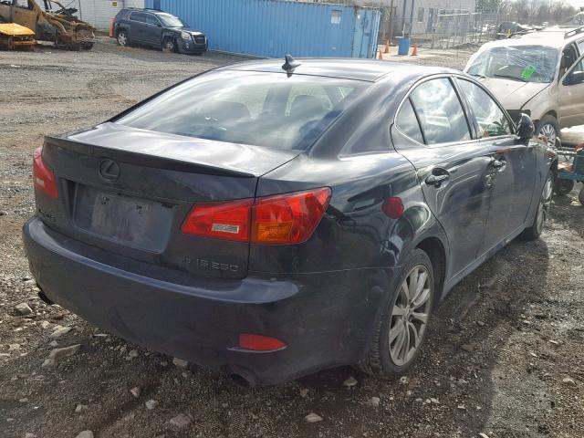 JTHCK262272017990 - 2007 LEXUS IS 250 BLACK photo 4