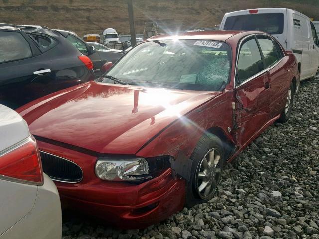 1G4HR54K45U250080 - 2005 BUICK LESABRE LI RED photo 2