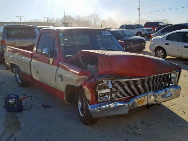 1GCDR14H7HS100562 - 1987 CHEVROLET R10 RED photo 1