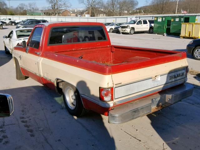 1GCDR14H7HS100562 - 1987 CHEVROLET R10 RED photo 3