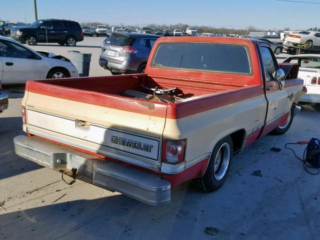 1GCDR14H7HS100562 - 1987 CHEVROLET R10 RED photo 4