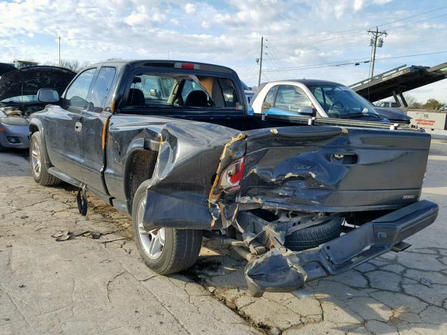 1D7GL72Z33S324679 - 2003 DODGE DAKOTA RT BLACK photo 3