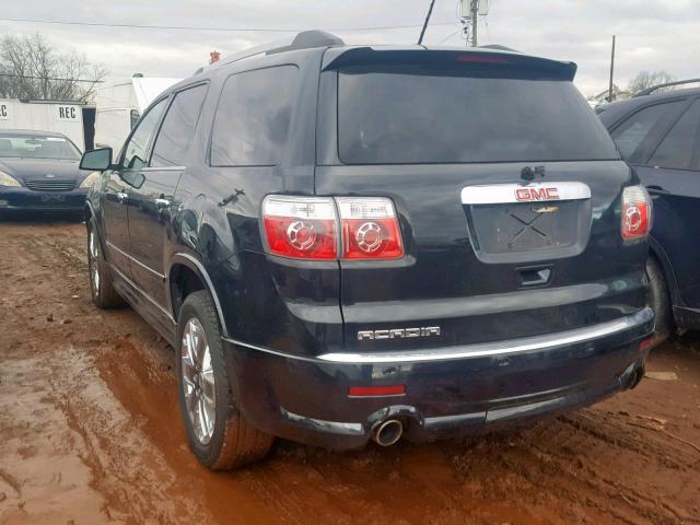 1GKKRTED2BJ265242 - 2011 GMC ACADIA DEN BLACK photo 3