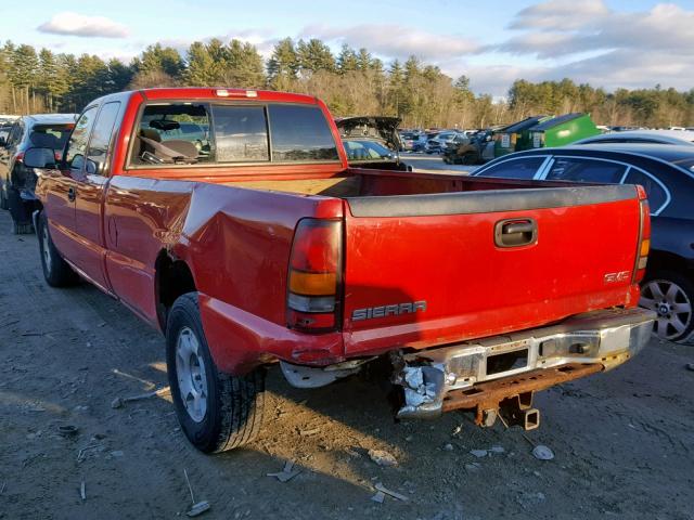 1GTEC19V35E223340 - 2005 GMC NEW SIERRA RED photo 3