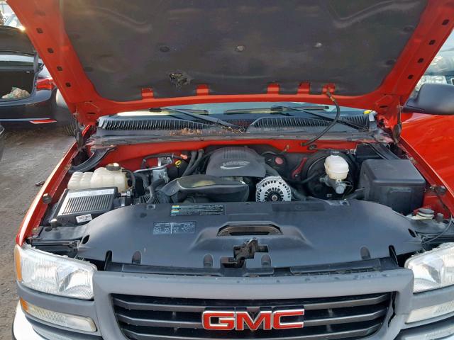 1GTEC19V35E223340 - 2005 GMC NEW SIERRA RED photo 7