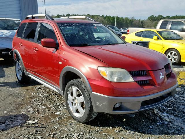 JA4LX41F25U043087 - 2005 MITSUBISHI OUTLANDER RED photo 1