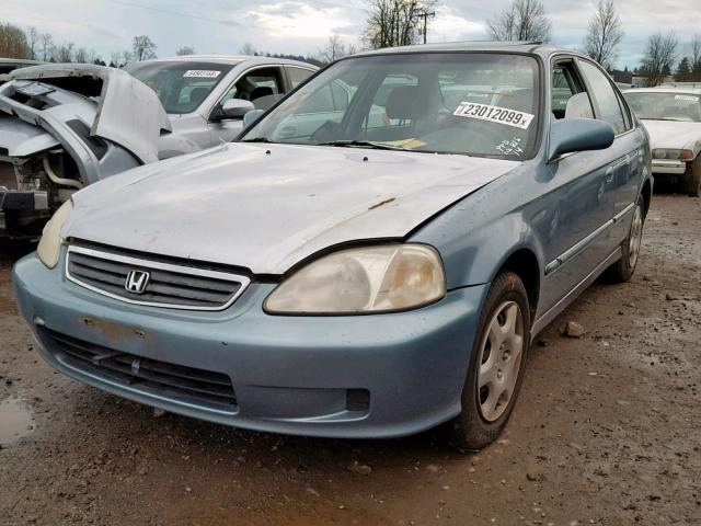 1HGEJ8647YL018485 - 2000 HONDA CIVIC EX BLUE photo 2