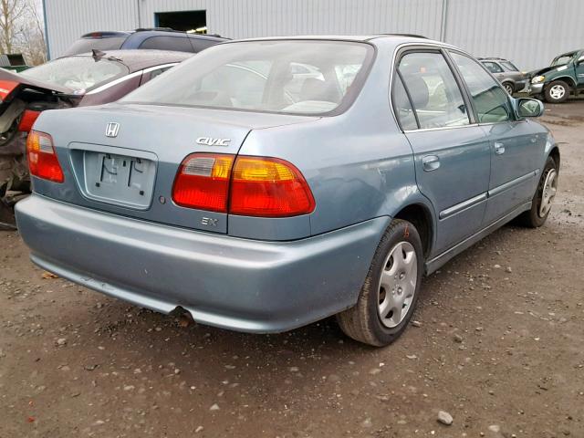 1HGEJ8647YL018485 - 2000 HONDA CIVIC EX BLUE photo 4