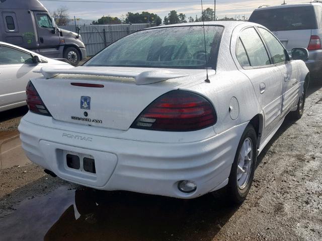 1G2NF52E21M534979 - 2001 PONTIAC GRAND AM S WHITE photo 4