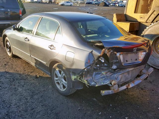 1HGCM56327A003262 - 2007 HONDA ACCORD SE GRAY photo 3