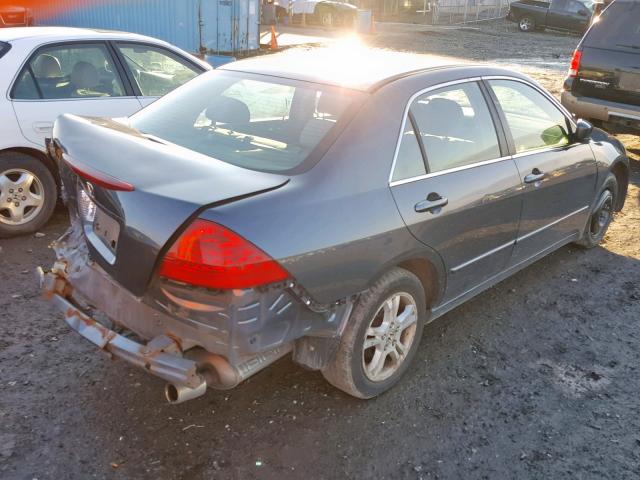 1HGCM56327A003262 - 2007 HONDA ACCORD SE GRAY photo 4