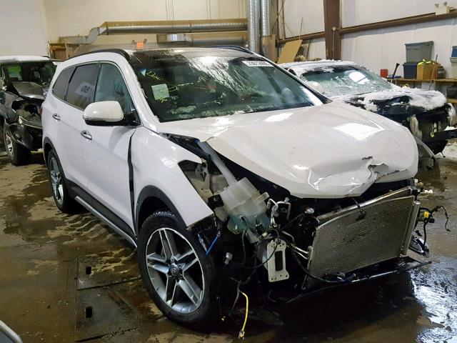 KM8SNDHF9HU173333 - 2017 HYUNDAI SANTA FE S WHITE photo 1