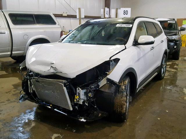 KM8SNDHF9HU173333 - 2017 HYUNDAI SANTA FE S WHITE photo 2
