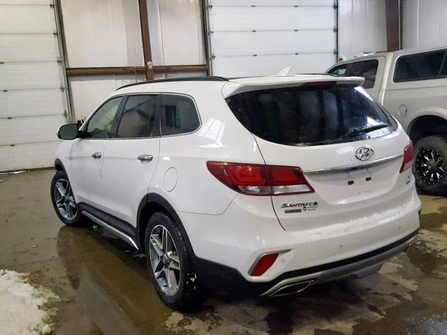 KM8SNDHF9HU173333 - 2017 HYUNDAI SANTA FE S WHITE photo 3