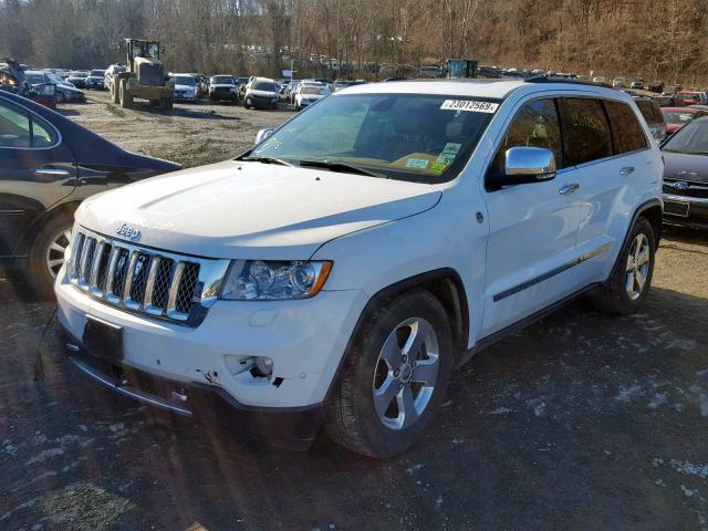 1C4RJFCT4DC639225 - 2013 JEEP GRAND CHER WHITE photo 2