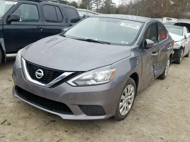 3N1AB7AP0GL642267 - 2016 NISSAN SENTRA S GREEN photo 2