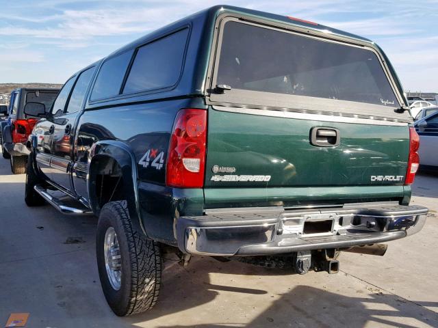 1GCHK23U63F227816 - 2003 CHEVROLET SILVERADO GREEN photo 3