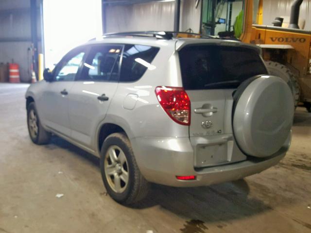 JTMBD33V485137690 - 2008 TOYOTA RAV4 SILVER photo 3