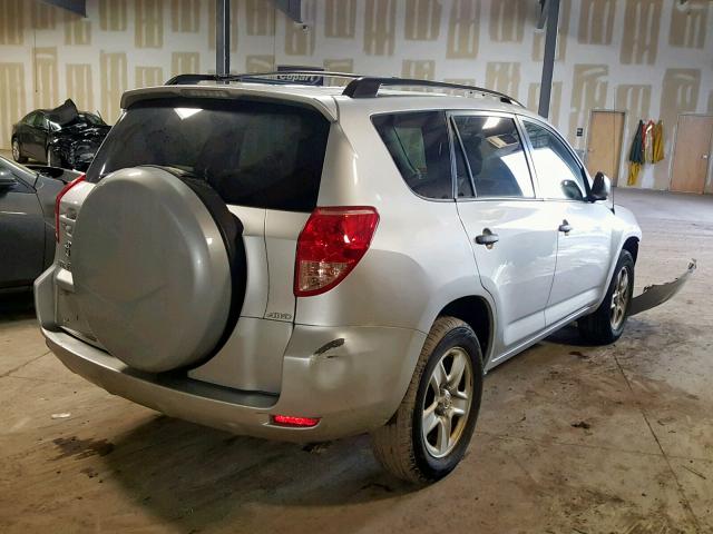 JTMBD33V485137690 - 2008 TOYOTA RAV4 SILVER photo 4