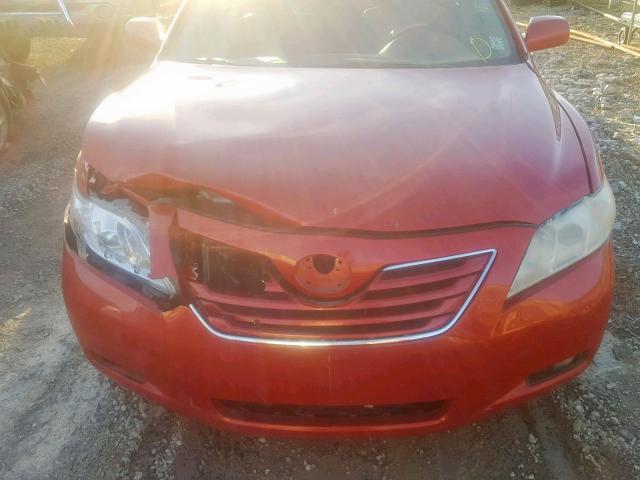 4T1BK46KX7U041320 - 2007 TOYOTA CAMRY NEW RED photo 7