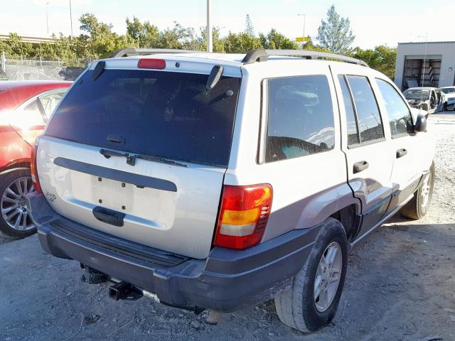 1J4GX48S34C143014 - 2004 JEEP GRAND CHER SILVER photo 4