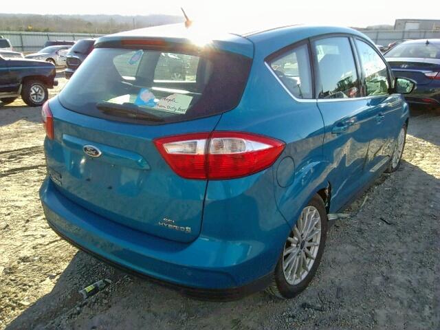 1FADP5BUXDL504849 - 2013 FORD C-MAX SEL BLUE photo 4