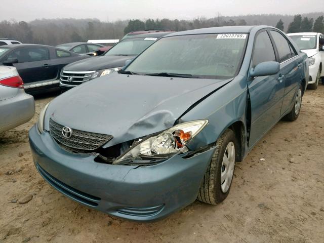 4T1BE30K42U607006 - 2002 TOYOTA CAMRY LE BLUE photo 2