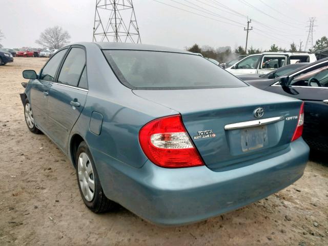 4T1BE30K42U607006 - 2002 TOYOTA CAMRY LE BLUE photo 3