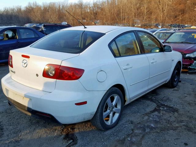 JM1BK32G761538356 - 2006 MAZDA 3 I WHITE photo 4