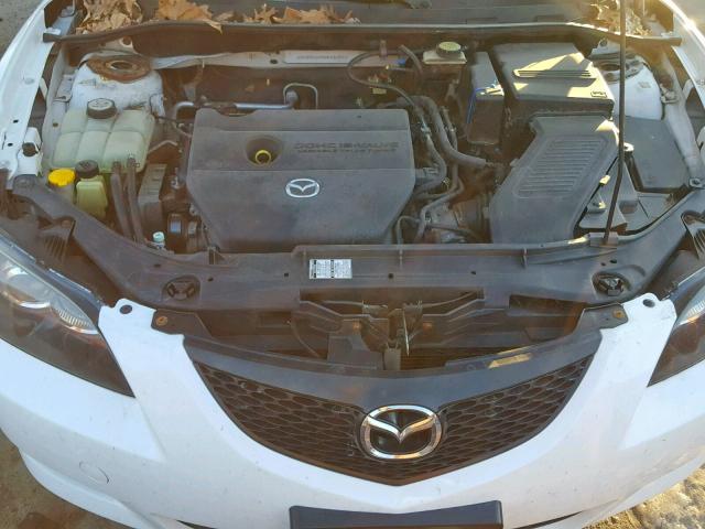 JM1BK32G761538356 - 2006 MAZDA 3 I WHITE photo 7