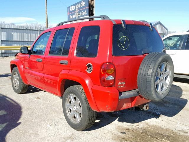 1J4GL58K23W528241 - 2003 JEEP LIBERTY LI RED photo 3