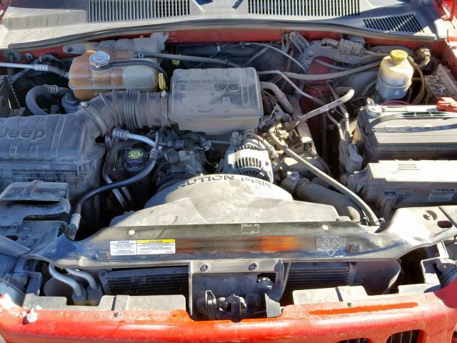 1J4GL58K23W528241 - 2003 JEEP LIBERTY LI RED photo 7