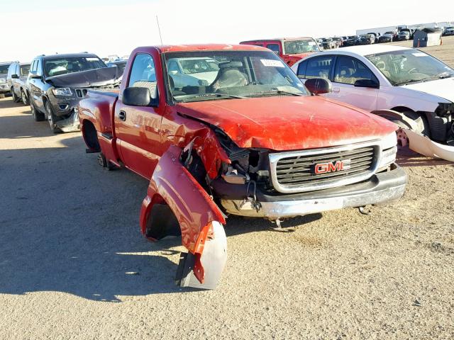 1GTEC14W02Z112698 - 2002 GMC NEW SIERRA RED photo 1