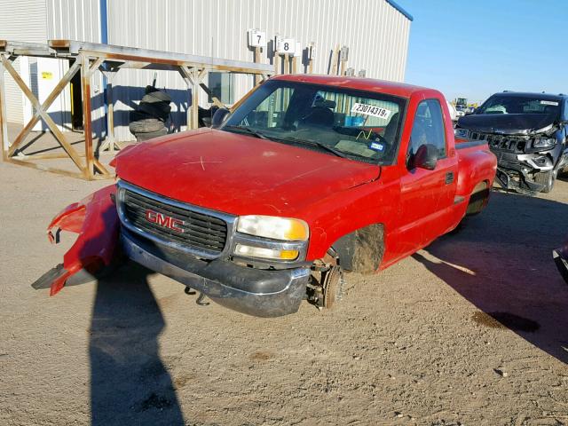 1GTEC14W02Z112698 - 2002 GMC NEW SIERRA RED photo 2