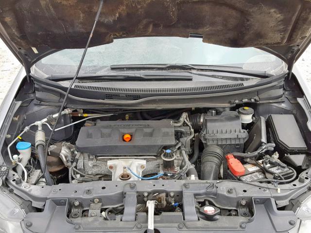 2HGFG3B16CH534697 - 2012 HONDA CIVIC EXL GRAY photo 7