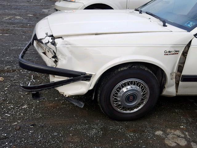 2G3AL54N6L2370693 - 1990 OLDSMOBILE CUTLASS CI WHITE photo 9