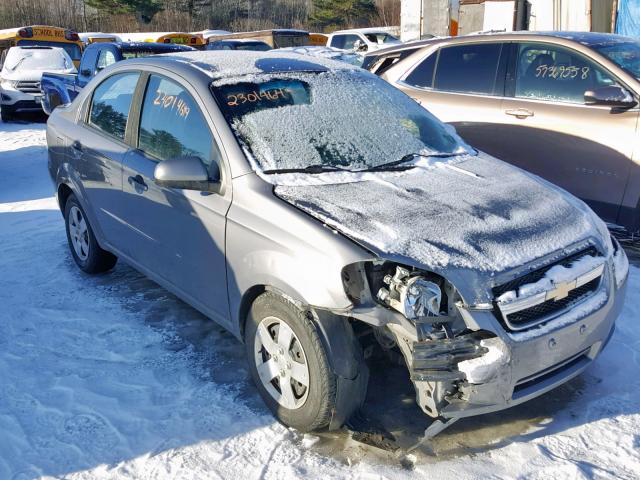 KL1TD5DEXAB120485 - 2010 CHEVROLET AVEO LS GRAY photo 1