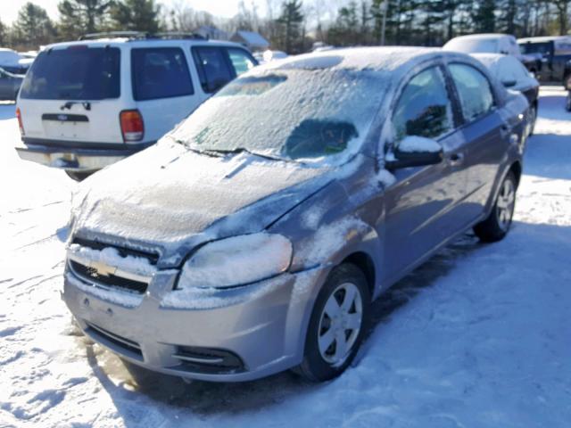 KL1TD5DEXAB120485 - 2010 CHEVROLET AVEO LS GRAY photo 2