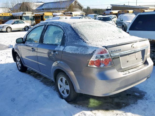 KL1TD5DEXAB120485 - 2010 CHEVROLET AVEO LS GRAY photo 3