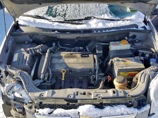 KL1TD5DEXAB120485 - 2010 CHEVROLET AVEO LS GRAY photo 7