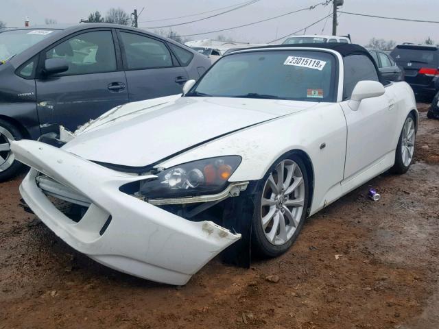 JHMAP21486S003396 - 2006 HONDA S2000 WHITE photo 2