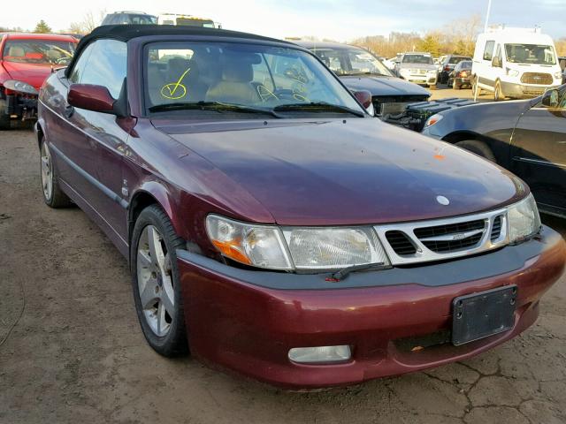 YS3DF78K237004733 - 2003 SAAB 9-3 SE MAROON photo 1