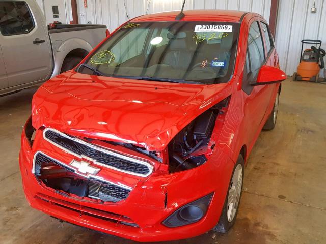 KL8CB6S9XEC509520 - 2014 CHEVROLET SPARK LS RED photo 2