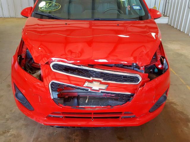 KL8CB6S9XEC509520 - 2014 CHEVROLET SPARK LS RED photo 9