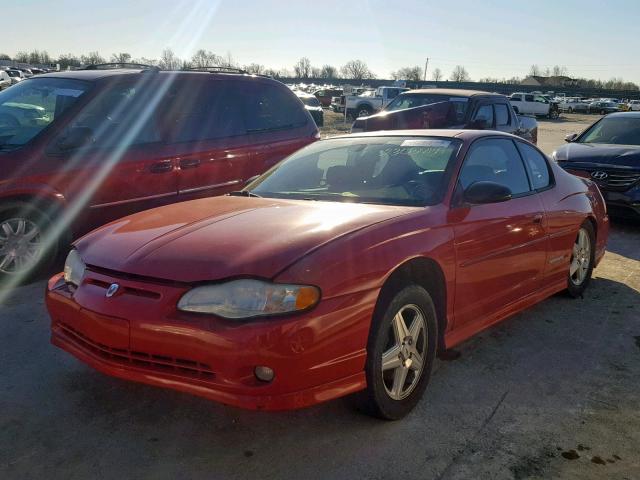 2G1WZ121949205378 - 2004 CHEVROLET MONTE CARL RED photo 2