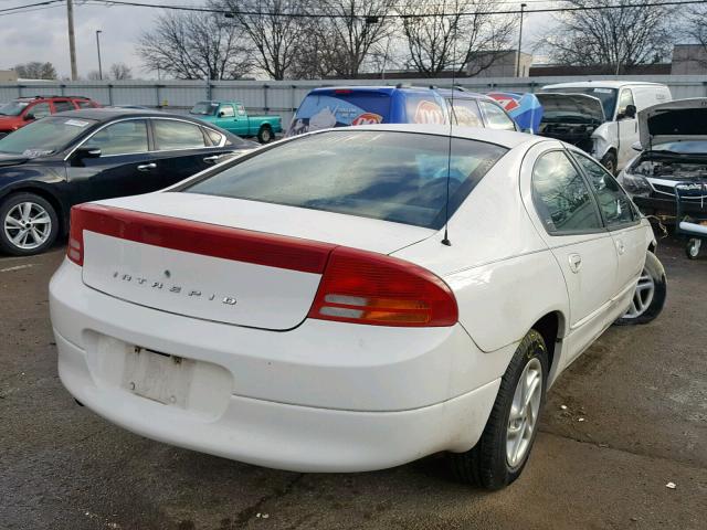 2B3HD46R81H693256 - 2001 DODGE INTREPID S 白色 照片 4